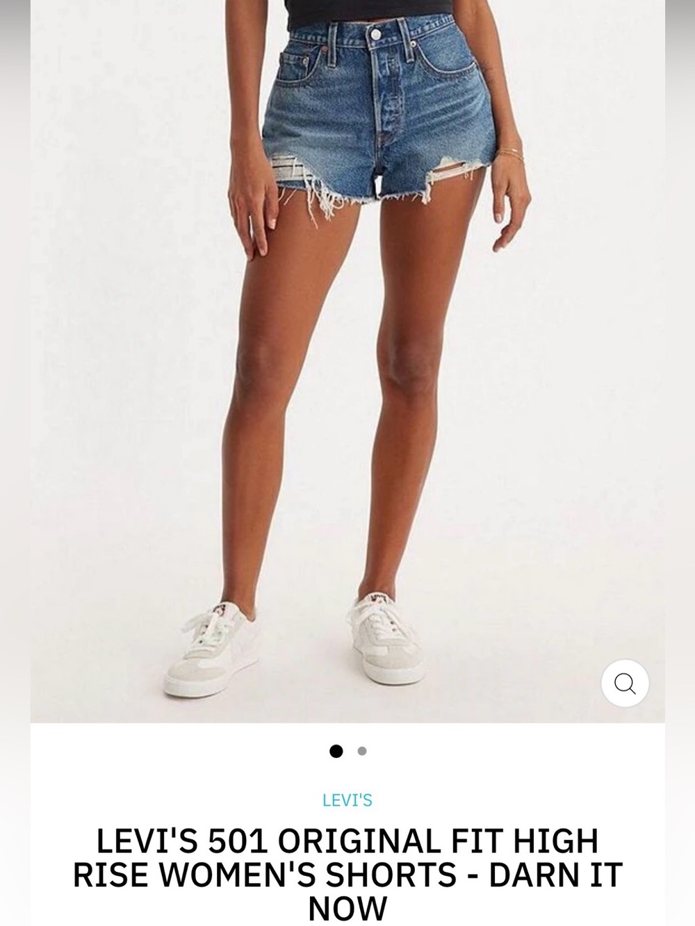 Levi’s Original Fit High Rise shorts
